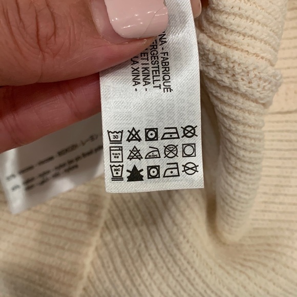 Zara Beige Balloon Sleeve Knit Crop Sweater - Picture 14 of 15